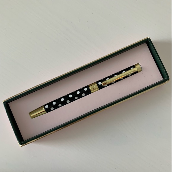 kate spade Office Nib Kate Spade Black And White Polka Dot